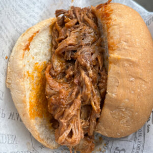 Pulled pork burger